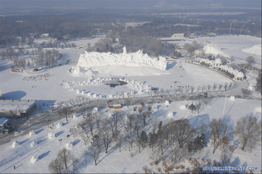 CHINA-HARBIN-EXPOSICION INTERNACIONAL DE ESCULTURA EN NIEVE