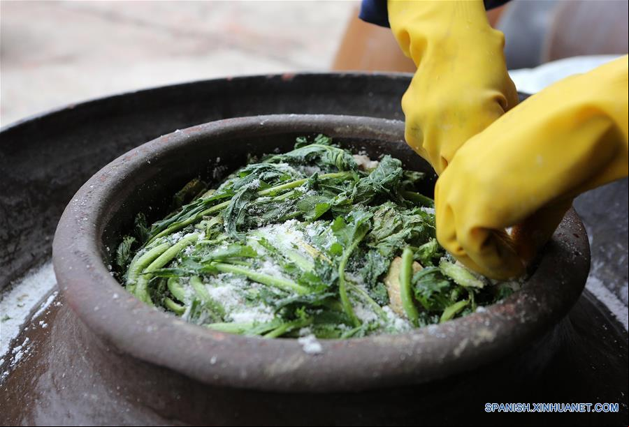 CHINA-CHANGSHA-VEGETALES EN ESCABECHE-TARROS-SERIE