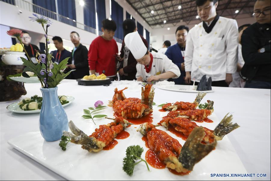 CHINA-JIANGSU-TORNEO DE COCINA