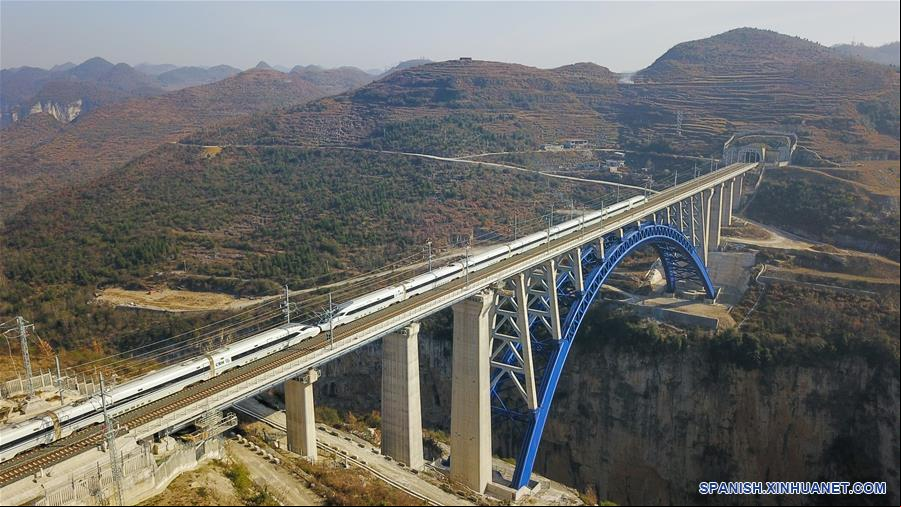 CHINA-CHENGDU-LINEA DE FERROCARRIL DE ALTA VELOCIDAD DE GUIYANG-LANZAMIENTO