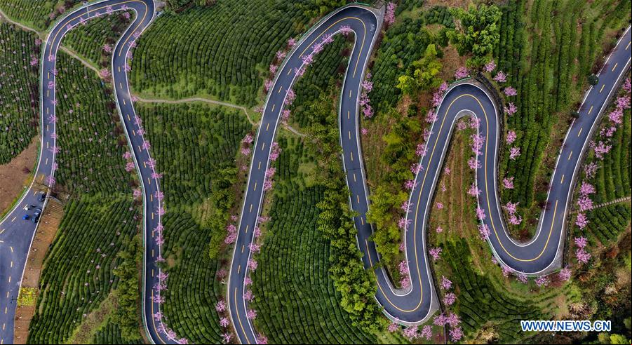 CHINA-SHAANXI-PAISAJE DE PRIMAVERA