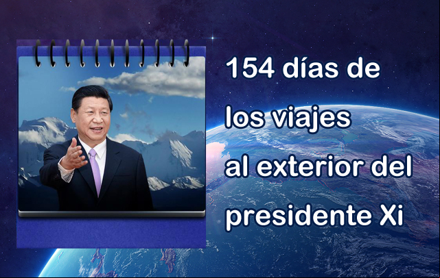 154 días de los viajes al exterior del presidente chino
