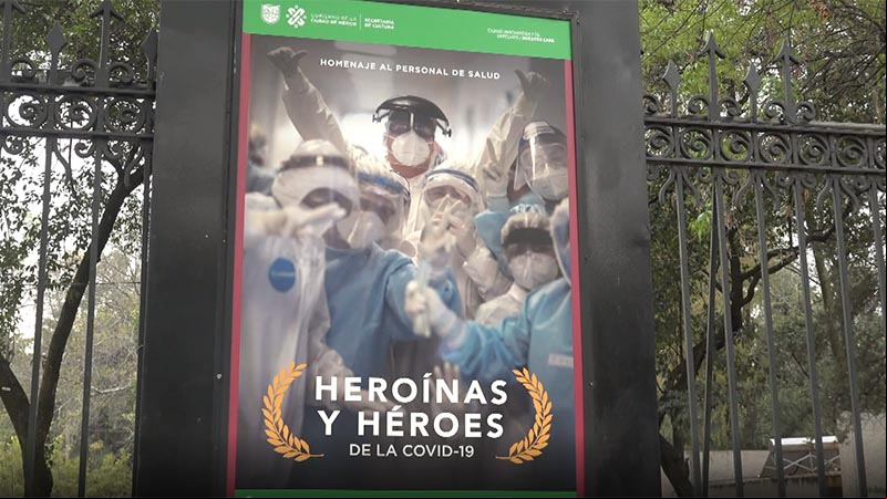 Exposición fotográfica 'Heroínas y Héroes de la Covid-19' en CDMX