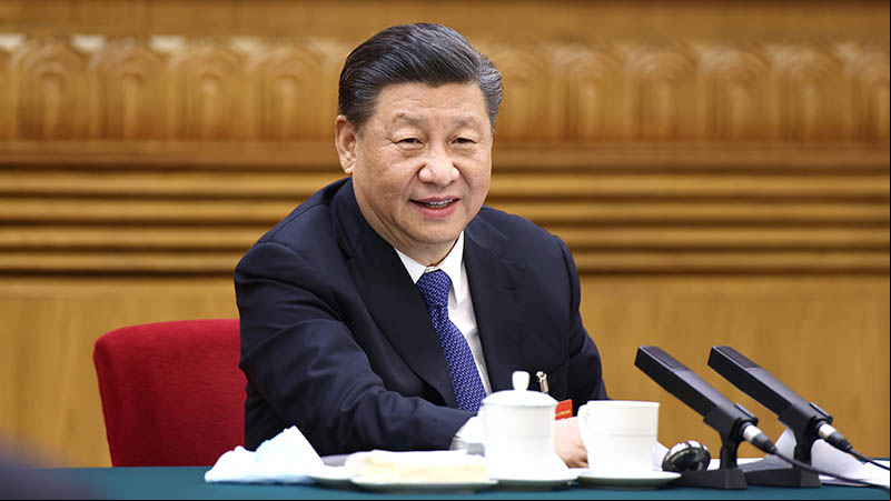 (Dos sesiones) Xi destaca nueva filosofía de desarrollo y unidad étnica durante sesión legislativa
