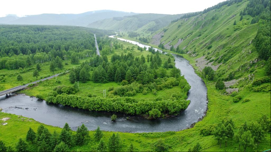 Mongolia Interior: Paisaje del Parque Forestal Nacional Arxan