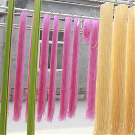 Fideos de colores en Binzhou, Shandong