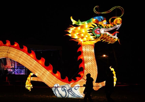 Festival de Luces Chinas en la Fortaleza de Varsovia, Polonia