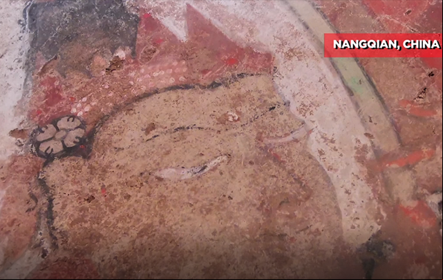 Frescos antiguos del siglo XIII son encontrados cercanos al río Lancang en China