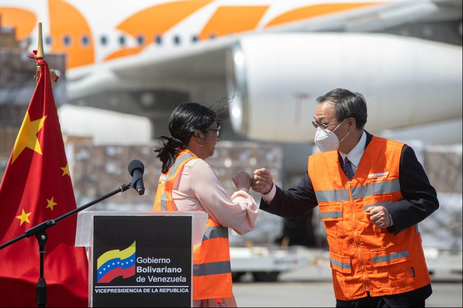 Venezuela recibe noveno avión con insumos médicos proveniente de China en lucha contra pandemia