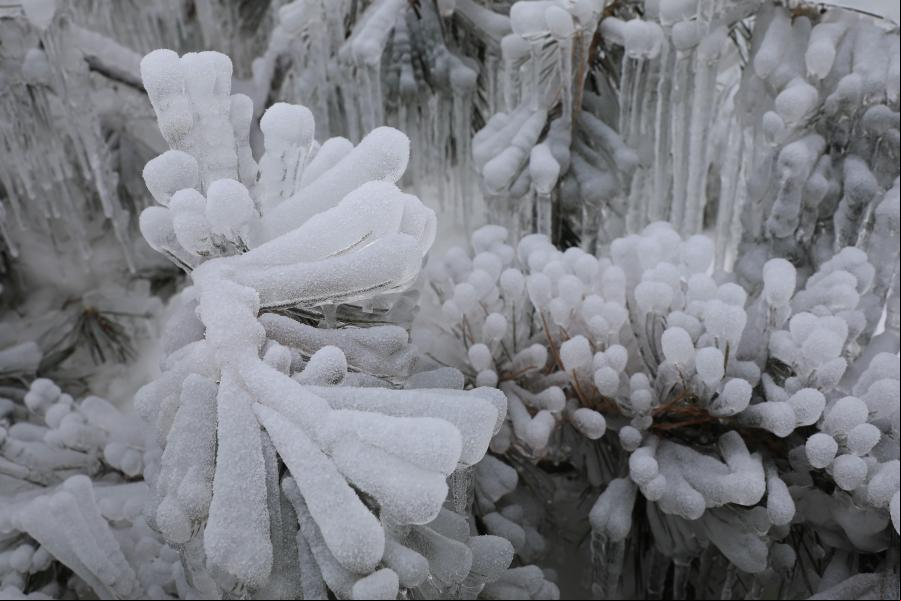 Paisaje invernal en Weiyuan, Gansu