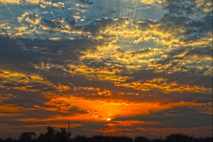 Atardecer en Farwaniya, Kuwait
