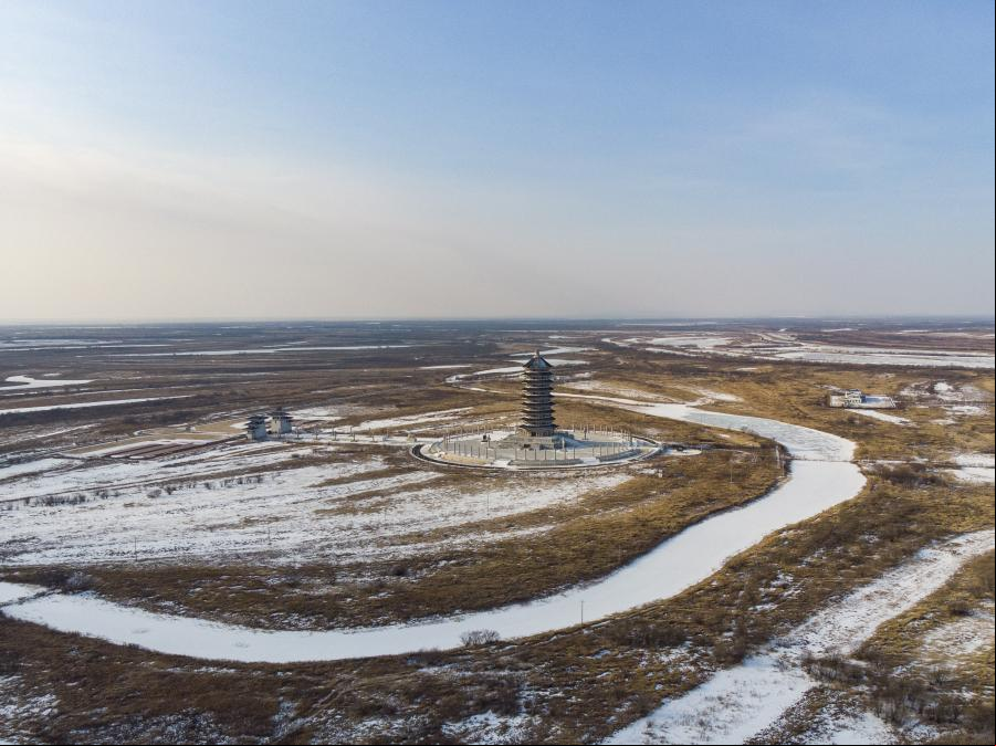Heilongjiang: Paisaje de la ciudad de Fuyuan