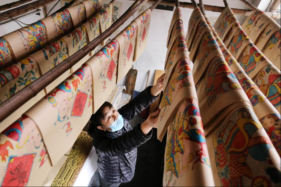 Pinturas de año nuevo para recibir el próximo Festival de Primavera en Shandong