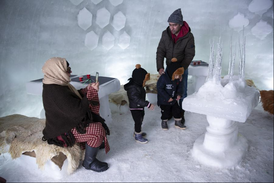 Cafetería iglú en Gulmarg