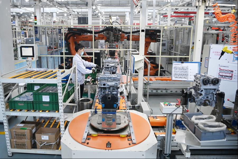 Taller de Dongan Auto Engine Co., Ltd. en Harbin, Heilongjiang