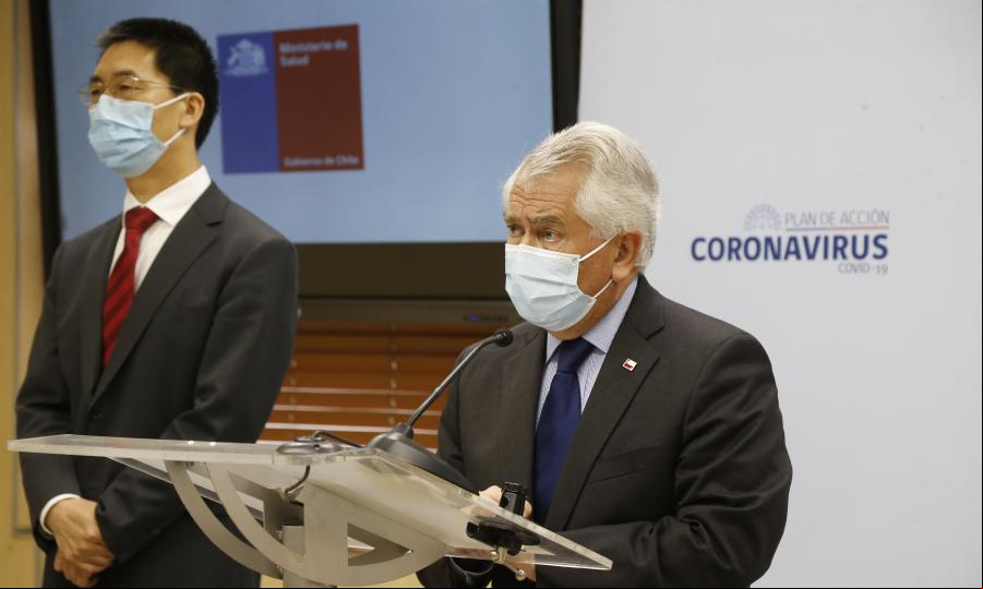 Ministro de Salud chileno se reúne con embajador chino para profundizar colaboración contra pandemia